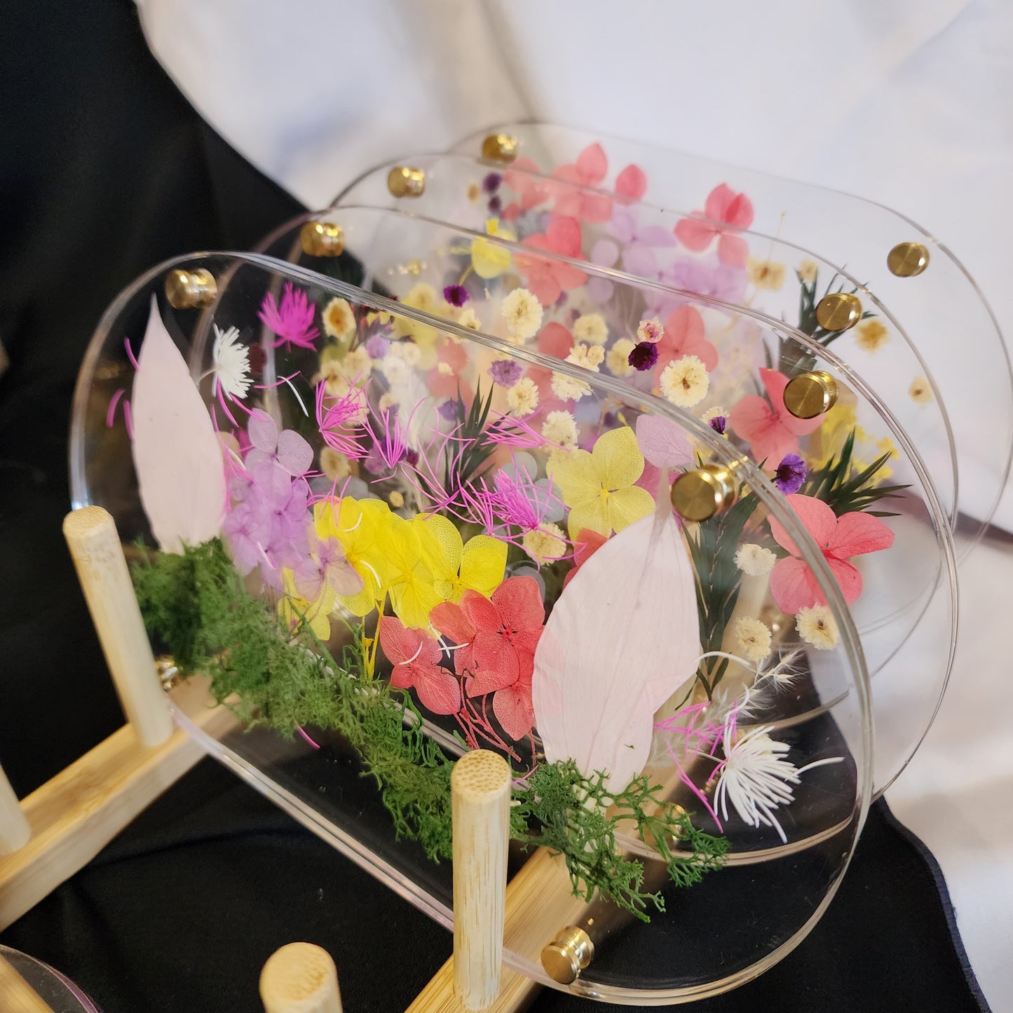 Floral Coaster Long oval