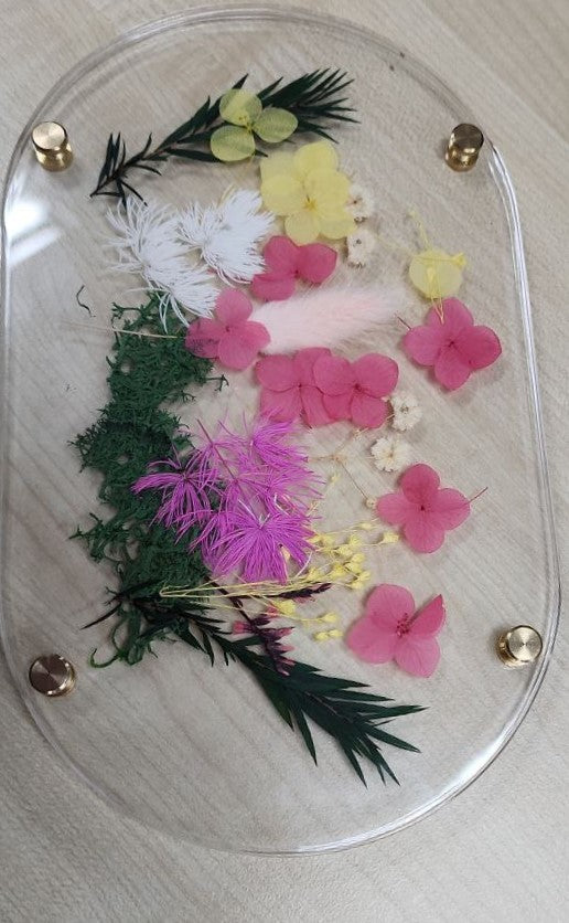 Floral Coaster Long oval
